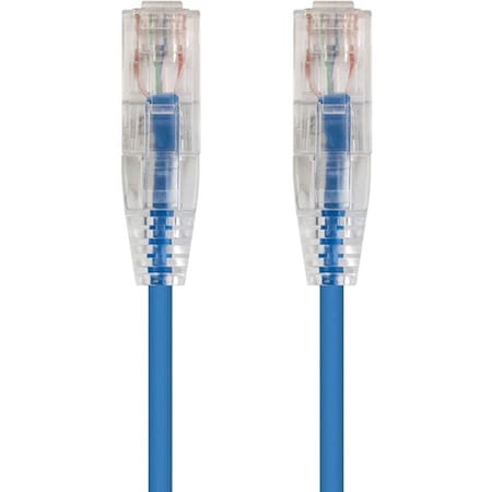 Monoprice Slimrun Cat6 Utp Cable-1Ft Blue 13518