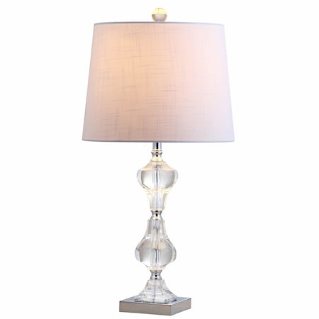 Jonathan Y Chloe 26" Crystal LED Table Lamp, Clear JYL2038A