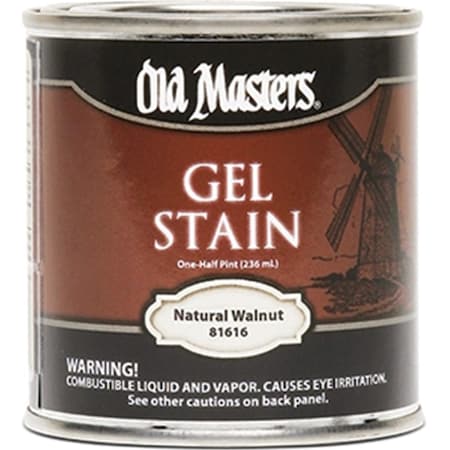 Old Masters 81616 0.5 Pint. Natural Walnut Gel Stain Classics 86348816169
