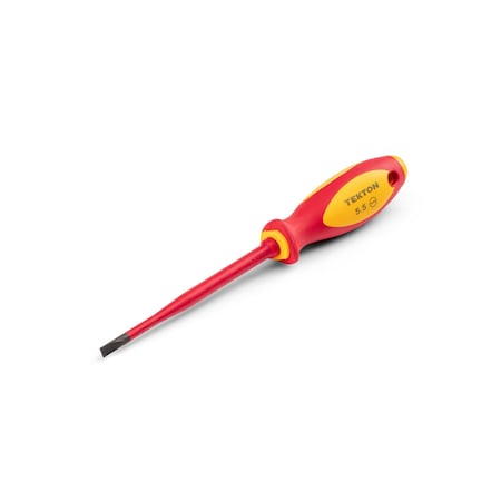 Tekton 5.5 mm Slotted Insulated Screwdriver 5 Inch Shank - DVS01311