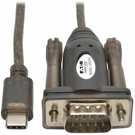 Tripp Lite USB 2.0 USB-C to DB-9 Adapter Cable USB-C to RS-232 M/M 5FT 5ft U209-005-C