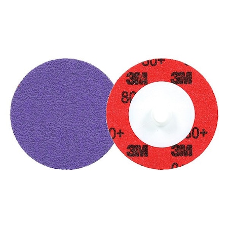 3M Cubitron Quick-Change Disc, Ceramic, 2 in Dia., PK50 7100332404