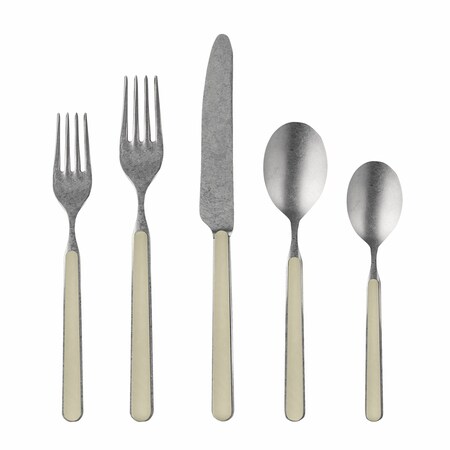 Mepra Fantasia Pewter Flatware Set - 20 Pieces - Turtle Dove 10T622020P