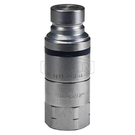 Dixon Connect Under Pressure Flushface Female Plug, 1/2-14 Nominal, Female BSPP, Steel HTE4BF4