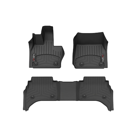 Weathertech Black, Front and Rear Floorliners 441753-1-4