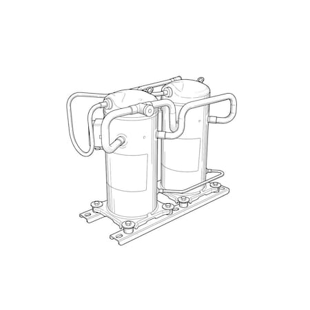 Copeland 460V 3PH 164000 R410a Scroll ZPT166KCE-TFD-950