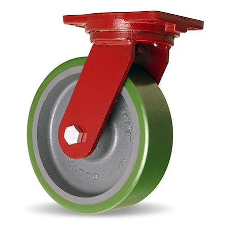 Hamilton Extra Heavy Duty Swivel Caster, 10" x 3" Duralast Polyurethane (95A) on Cast Iron Wheel S-EHD-13DT