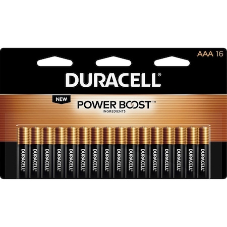 Duracell Power Boost CopperTop Alkaline AAA Batteries, 16PK MN2400B16Z
