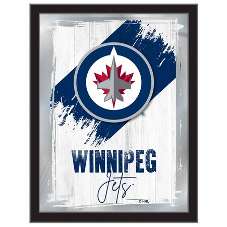 Holland Bar Stool Co Winnipeg Jets 17 in.x22 in. Logo Wall Mirror MLogo