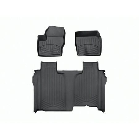 Weathertech Black, Front and Rear FloorLiner HP 441436-1-5IM