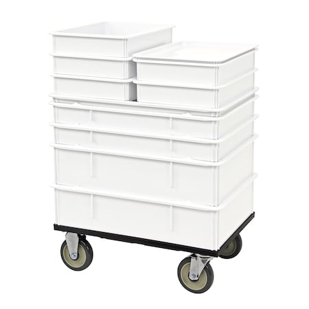 Quantum Storage Systems MOBILE DOUGH BOX KIT W/12 BINS AND LIDS WHITE FSB-MD3LP3LWT
