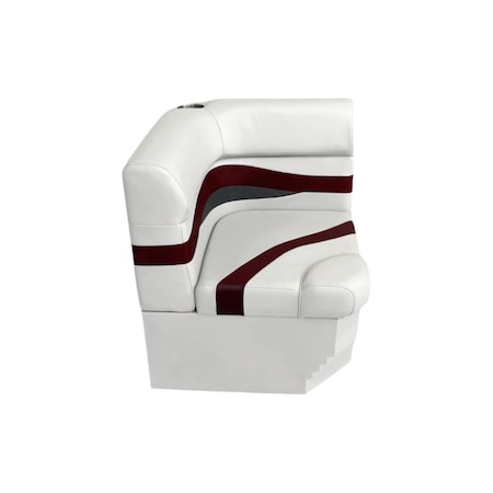 Horizon Mfg Elite Series Radius Corner Cushion with Base White/Red/Charcoal 3207-3011-AAEC