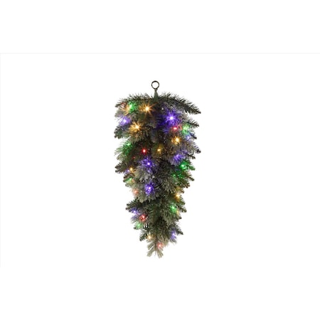 Celebrations LED Prelit Multicolored Mixed Pine Swag Teardrop Garland 09-01002A