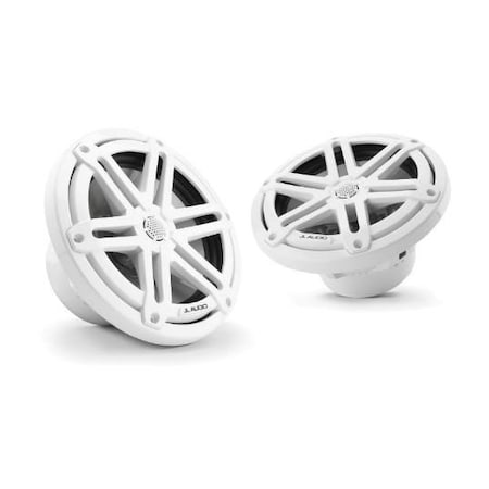 Jl Audio 7.7in Marine Speakers, Sport Grille, Gloss White, 93522, 010-03068-00, 2PK 93522/010-03068-00