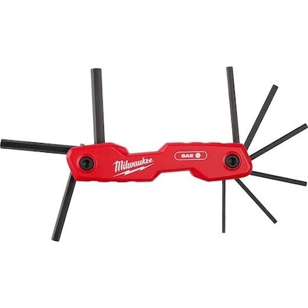Milwaukee Tool 9-Key Folding Hex Key Set - SAE 48-22-2181