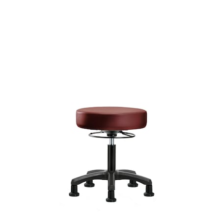 Blue Ridge Ergonomics Vinyl Mini-Stool, Desk, Glides, Borscht BR-VDHMS-RG-RG-8815