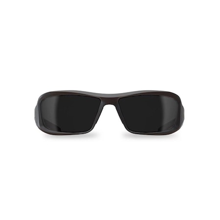 Edge Non-Polarized Safety Glasses, Unisex, Polycarbonate Lens, Full Frame, Nylon Frame, Matte Black Frame XB136