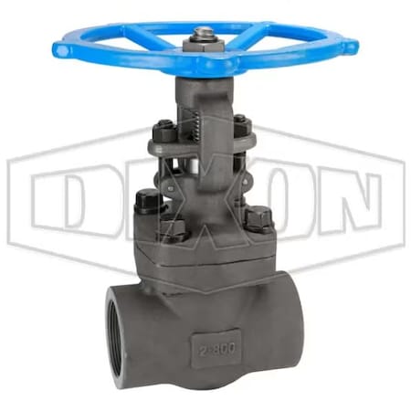 Dixon Gate Valve, 2 in, FNPT, Class 800, Forged Steel Body FSGV200