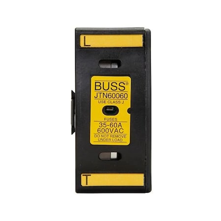 Eaton Bussmann series JT finger-safe fuse holder, Indicating (neon), Industrial Controls, 12PK JTN60060