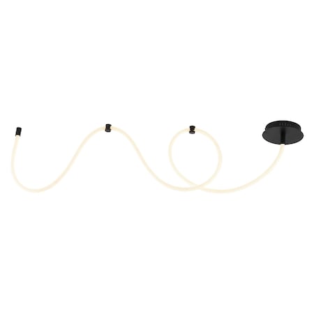 Jonathan Y Serafina 55" Contemporary Minimalist 360 Adjustable Silicone Neon Rope Dimmable Linear Integrated LE JYL7141B