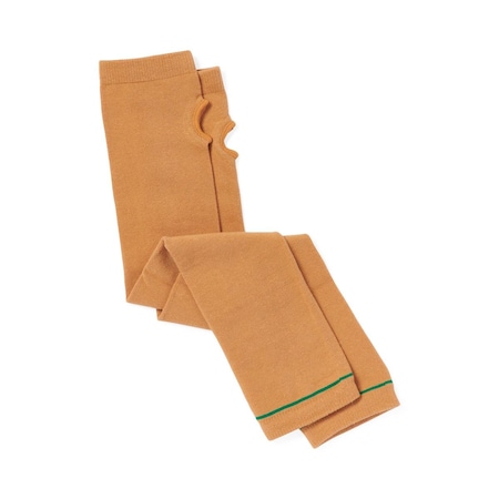 Medline Arm Sleeve with Thumb Loop, Beige with Green Stripe, Size L, 18in Length, 11in Circumference NONSLEEVETLG