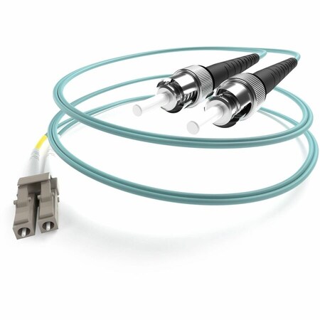 Unc Group 15 Meter Om3 10 Gig Fiber Optic Cable, Aqua, Pvc Jacket 50/125 Micron FJ5GLCST-15M