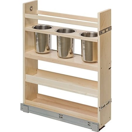 Century Components Kitchen Base Cabinet Pull-Out Canister Organizer, 5-7/8W x 26-3/4H x CASCAN55PF