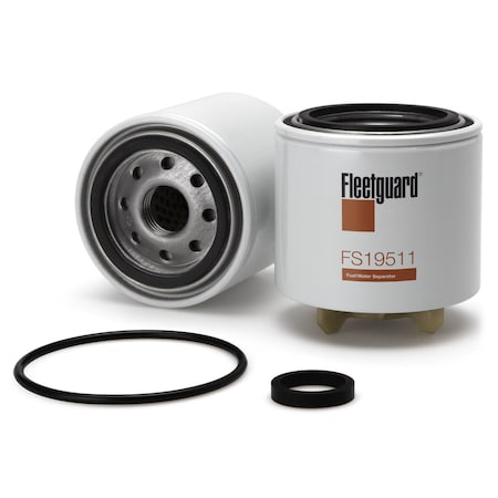 Fleetguard Fuel Filter, 3.875 in, Spin-On FS19511