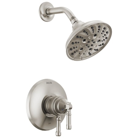 Delta Broderick 17 Series Shower Trim In Lumicoat Stainless T17284-SS-PR