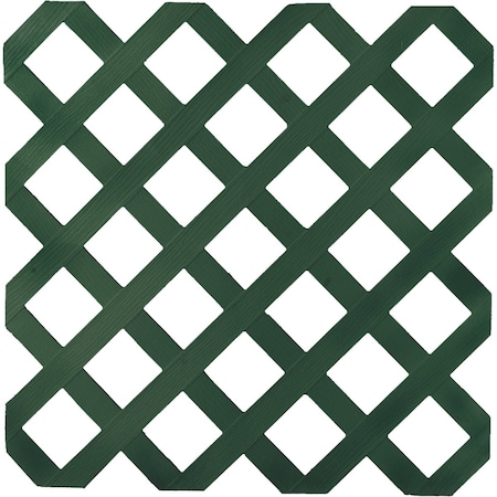 Deckorators 4 ' Wx8 ' Lx1/8'' Thick Dark Green Vinyl Lattice Panel 275435