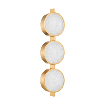 Corbett Lighting Ansonia 3 Light Wall Sconce 6 In. Vintage Brass 377-03-VB