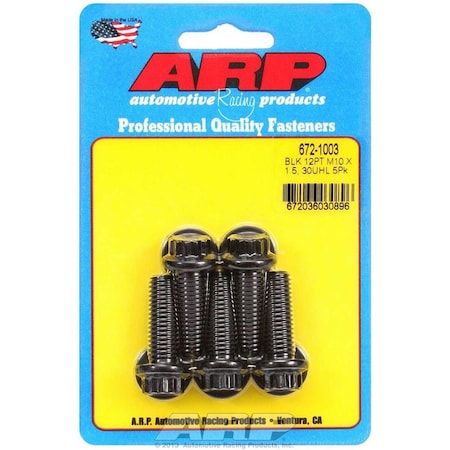 Whole-In-One 12 Point Bolt Kit, 10 x 1.50 x 30 mm, 5PK WH3623084