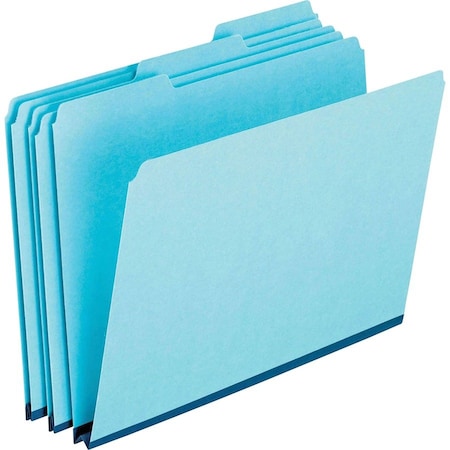 Tops Business Forms Pendaflex, PRESSBOARD EXPANDING FILE FOLDERS, 1/3-CUT TABS, LETTER SIZE, BLUE, 25PK 9200T13