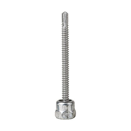 Sammys Vertical Rod Anchor, Steel, 1/4 in Size, 3 in L, Steel Zinc Plated, 25 PK 8044957