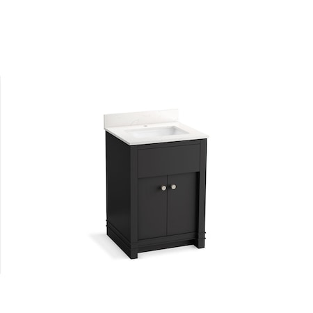 Kohler Alouette 24" bathroom vanity cabinet with sink and quartz top 33264-DWG