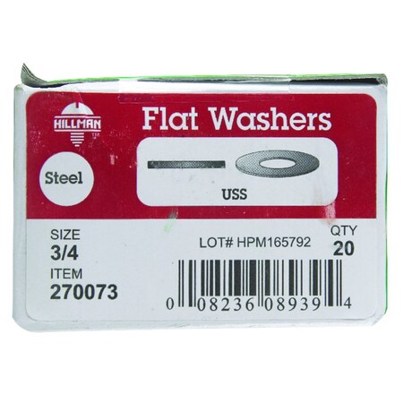 Hillman Flat Washer Uss 3/4" 7270073