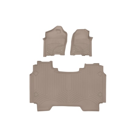 Weathertech Tan, Front and Rear FloorLiner HP 451428-1-2IM