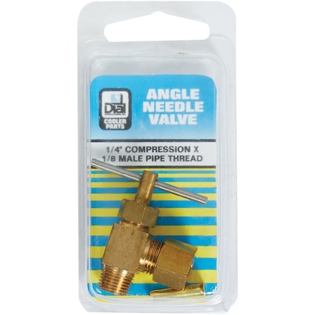 Dial Mfg Dial 1/4'' C X 1/8'' MPT Needle Angle Valve 9440