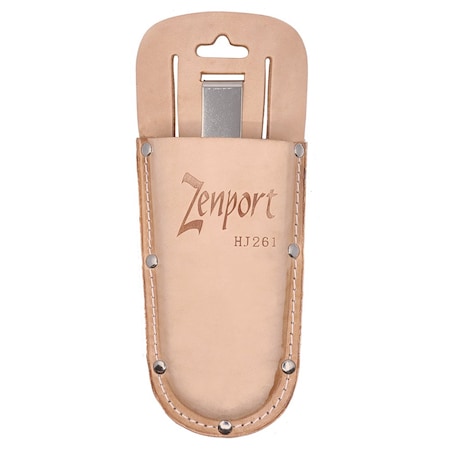 Zenport Leather Pruner Sheath with Belt Loop & Metal Clip, 3PK HJ261