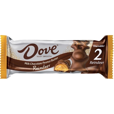 Dove Reindeer Peanut Butter Candy Bar 1 each MMM60443