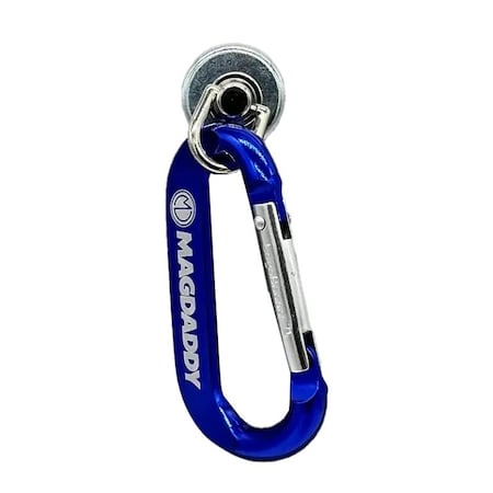 Mag Daddy Carabiner Hook, Blue, Steel, 1 in D 62470-3