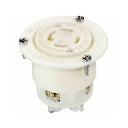 Leviton Industrial Grade Flanged Outlet 30 Amp, 347/600 Volt 3PY 2776