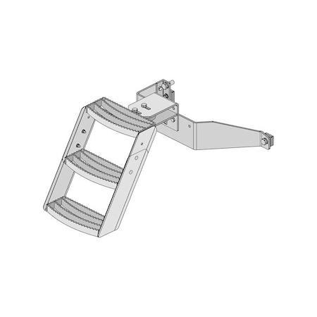 K&M Mfg Step Kit for International Harvester 06-66 Series Tractors With Cab 3-Step Unit LH 3347