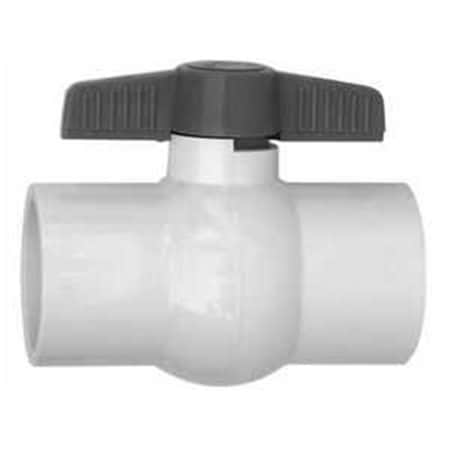Custom Molded Products CMP25800751000 0.75 in. Ball Valve, White DIS2927