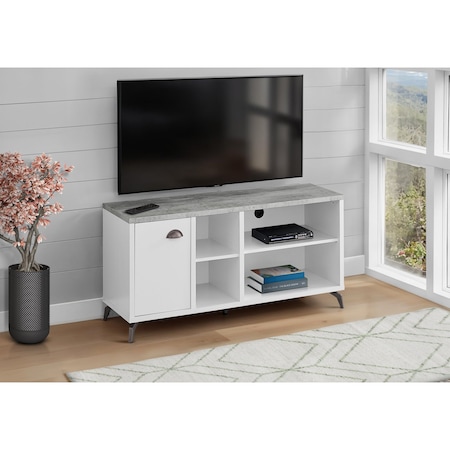 Monarch Specialties Tv Stand, 48 Inch, Console, Storage Cabinet, Living Room, Bedroom, Laminate, Grey I 2840