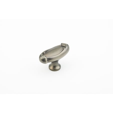 Schaub 1-7/8in French Farm Oval Cabinet Knob Antique Nickel Finish 261-AN