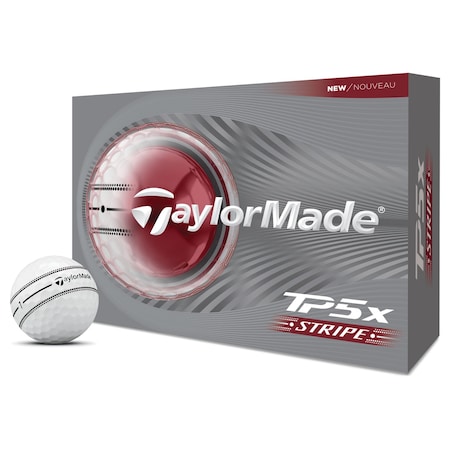 Taylormade TP5x Stripe Golf Balls, 12PK 112416
