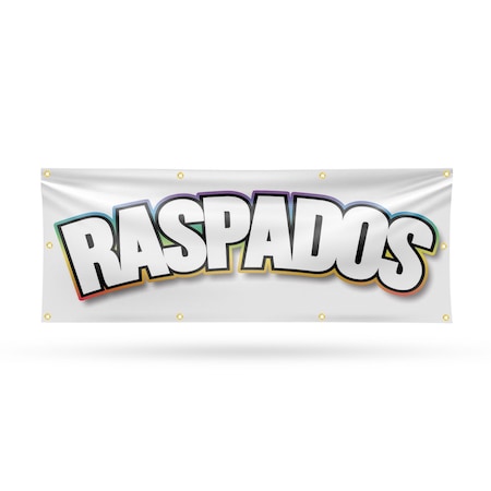 Signmission Raspados, 36 Inch x 96 Inch, Vinyl Banner B-96-30829
