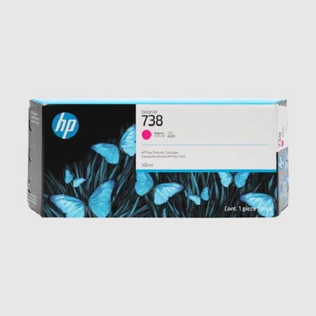 Hp 738 (676M7A) DesignJet T850, T950 Series Magenta Ink Cartridge (300 ml) 676M7A