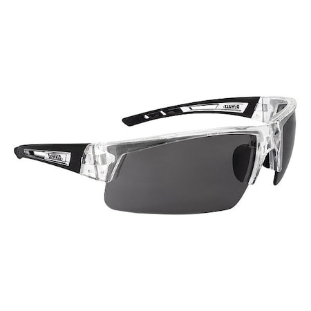 Dewalt Crosscut, Safety Glasses, Smoke Lens, Clear Frame DPG100T-2D